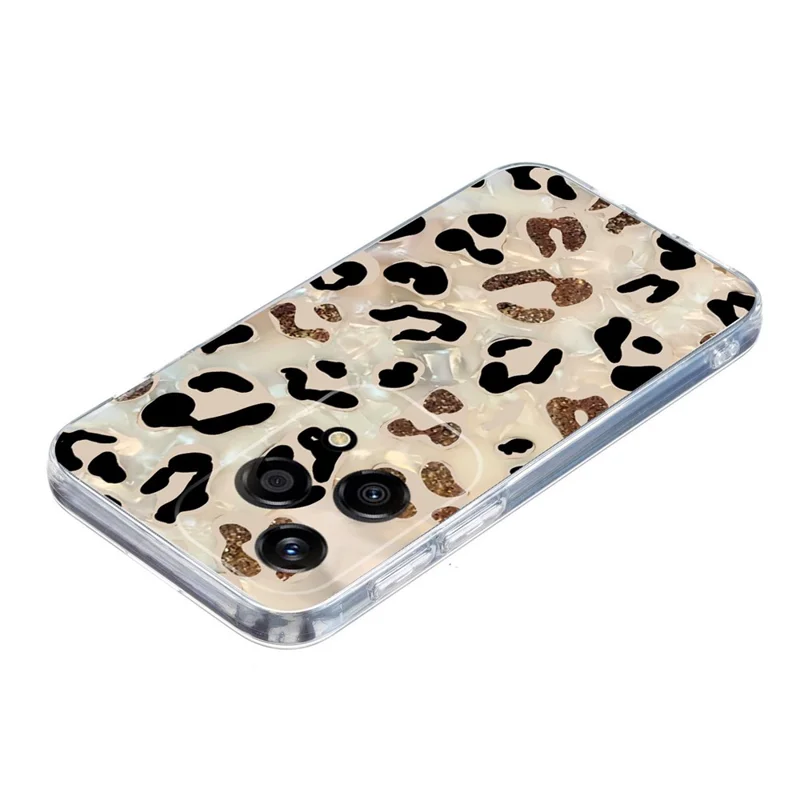 For Honor 200 Lite Case Pattern Printing Shockproof Soft TPU Phone Cover - Leopard Print