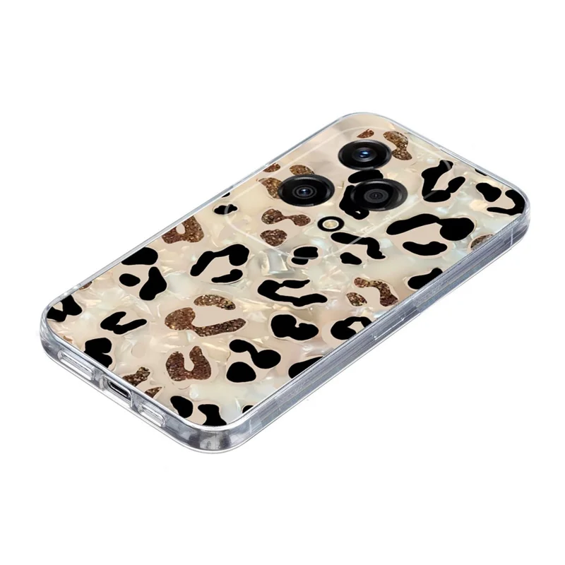 For Honor 200 Lite Case Pattern Printing Shockproof Soft TPU Phone Cover - Leopard Print