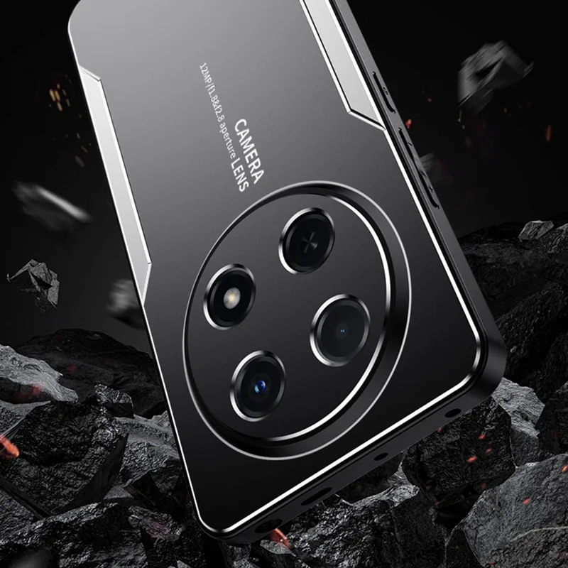 For Honor Magic7 Lite 5G / X9c 5G / X60 Pro 5G Phone Case Aluminium Alloy TPU PC Back Cover - Gold