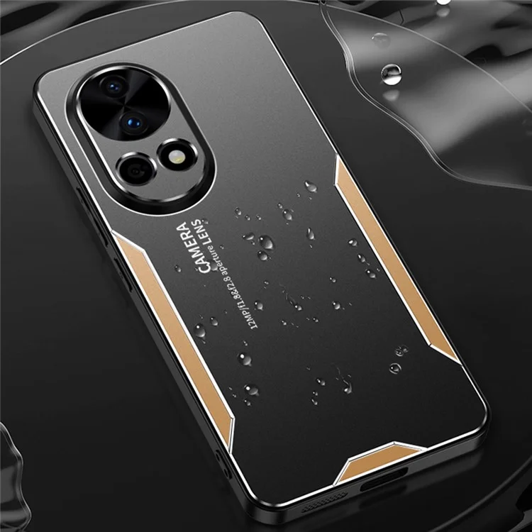 Чехол для телефона Huawei nova 13 из алюминиевого сплава + ТПУ + поликарбонат - золотой