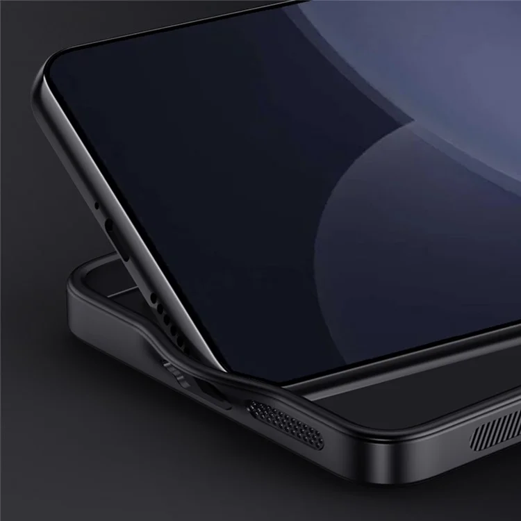 Per Samsung Galaxy S25 Ultra Case Wood Texture PU Leather Coated PC+TPU Phone Cover - Nero