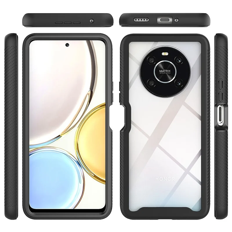 For Honor X9 4G / 5G / X30 5G / Magic4 Lite 5G 3-in-1 PC + TPU Full Protection Phone Case with PET Screen Protector - Baby Blue