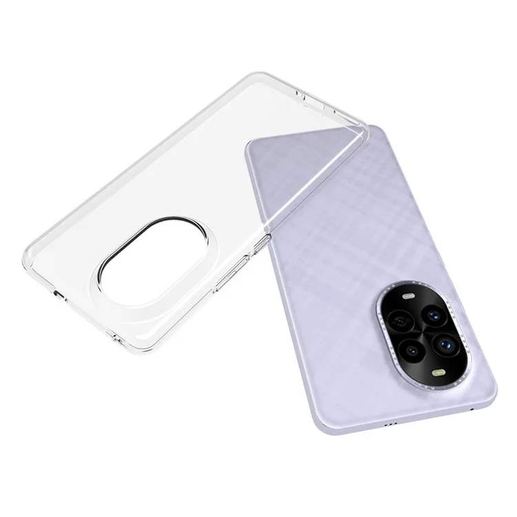 Capa de telefone transparente à prova d'água para Huawei nova 13 Pro, tampa traseira em TPU resistente a marcas d'água
