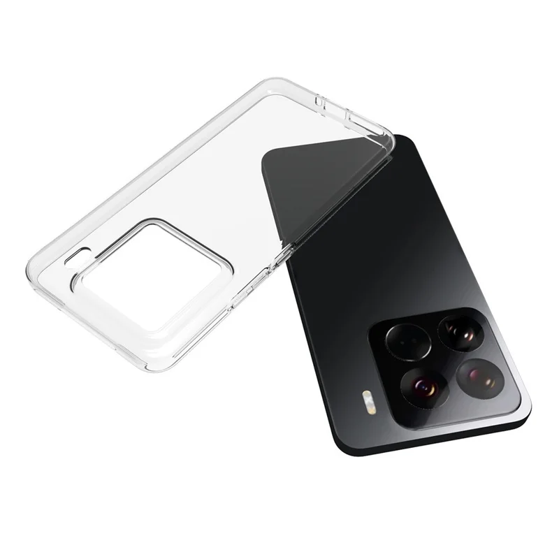 Funda de teléfono transparente resistente a marcas de agua de TPU para Xiaomi 15 Pro 5G