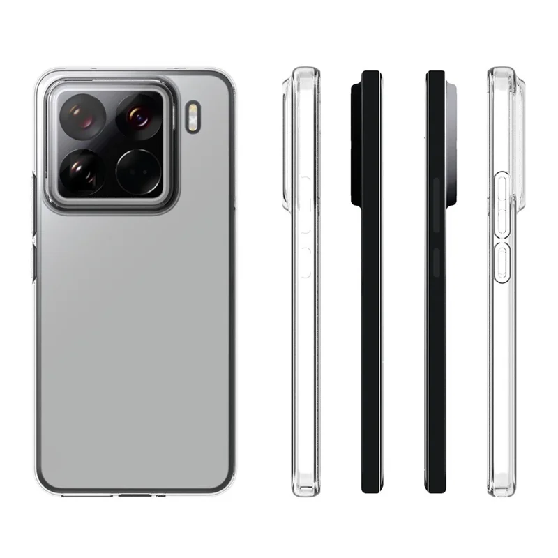 Funda de teléfono transparente resistente a marcas de agua de TPU para Xiaomi 15 Pro 5G