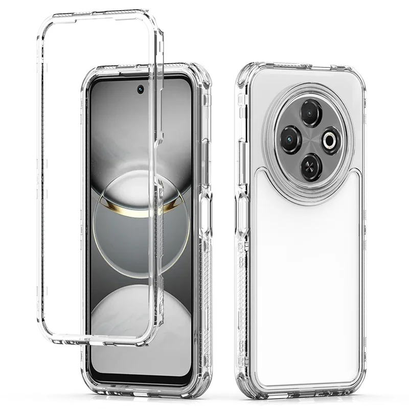 Funda para TECNO Spark 30C 4G, antiarañazos, de acrílico + TPU, cubierta de teléfono transparente