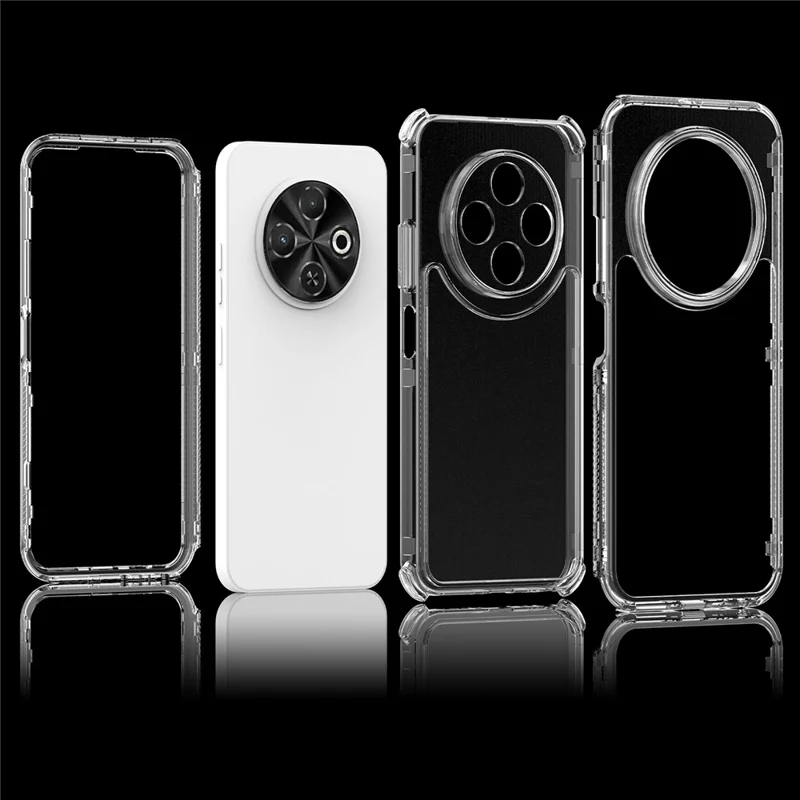 Funda para TECNO Spark 30C 4G, antiarañazos, de acrílico + TPU, cubierta de teléfono transparente