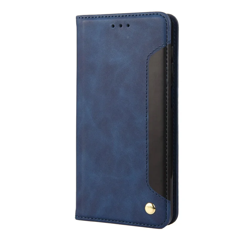 For Xiaomi Poco C75 4G / Redmi 14R 5G / 14C 4G Case PU Leather Shockproof Protection Wallet Phone Cover - Blue
