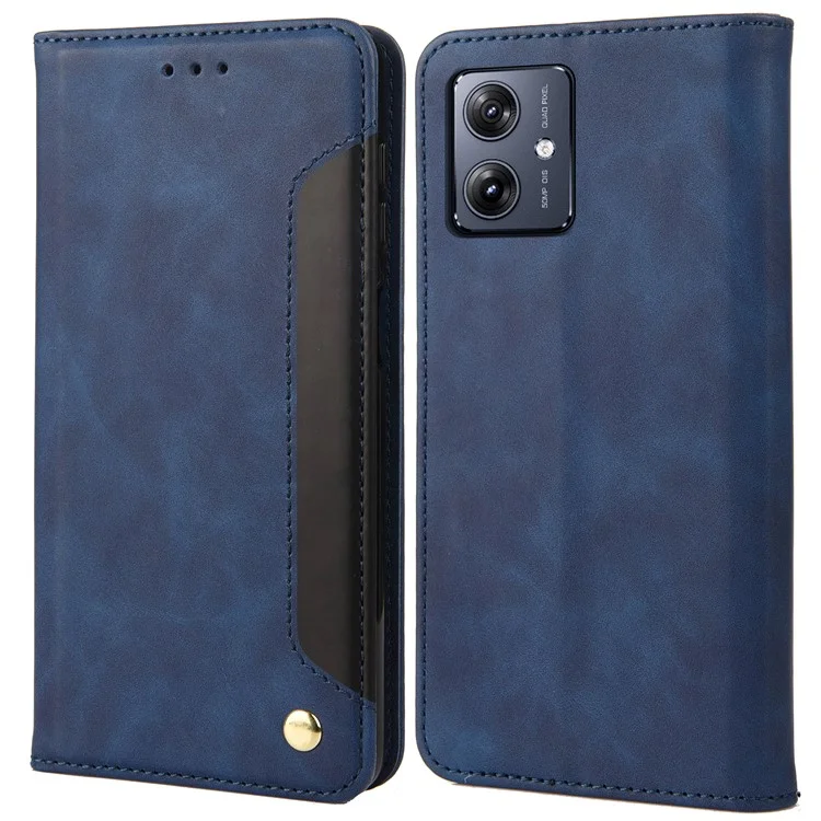 Para Samsung Galaxy A06 Case PU Leather Shockproof Protection Wallet Phone Cover - Azul