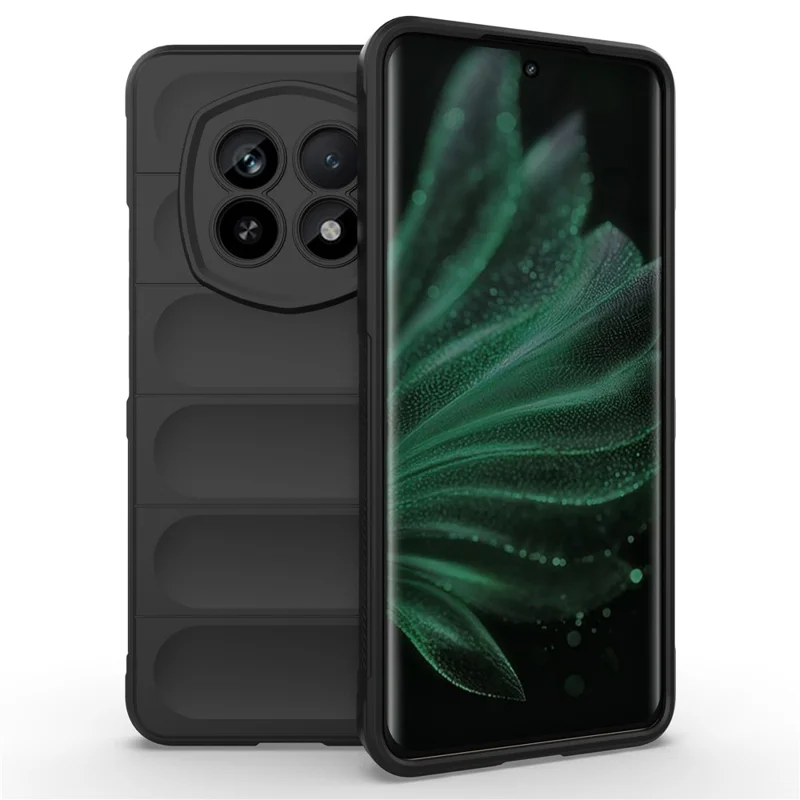 For Realme P2 Pro 5G Case Anti-Drop Soft TPU Rugged Phone Back Cover - Black