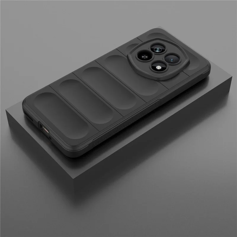 For Realme P2 Pro 5G Case Anti-Drop Soft TPU Rugged Phone Back Cover - Black