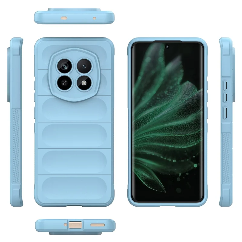 For Realme P2 Pro 5G Case Anti-Drop Soft TPU Rugged Phone Back Cover - Baby Blue