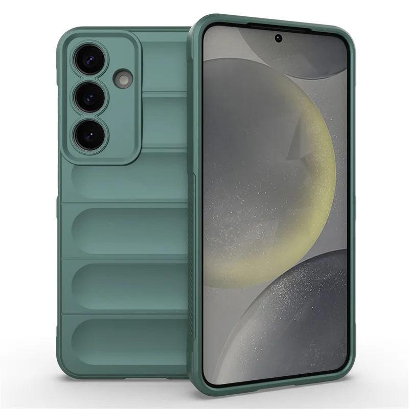 För Samsung Galaxy S25 Skal Mot Stötar Mjuk TPU Robust Telefonbakdel - Grön