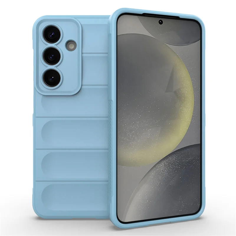 Para Samsung Galaxy S25+ Case Anti-Drop Soft TPU Rugged Phone Back Cover - Baby Blue