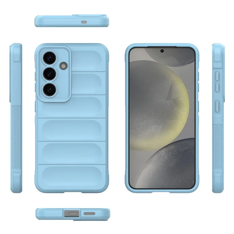Para Samsung Galaxy S25+ Case Anti-Drop Soft TPU Rugged Phone Back Cover - Baby Blue