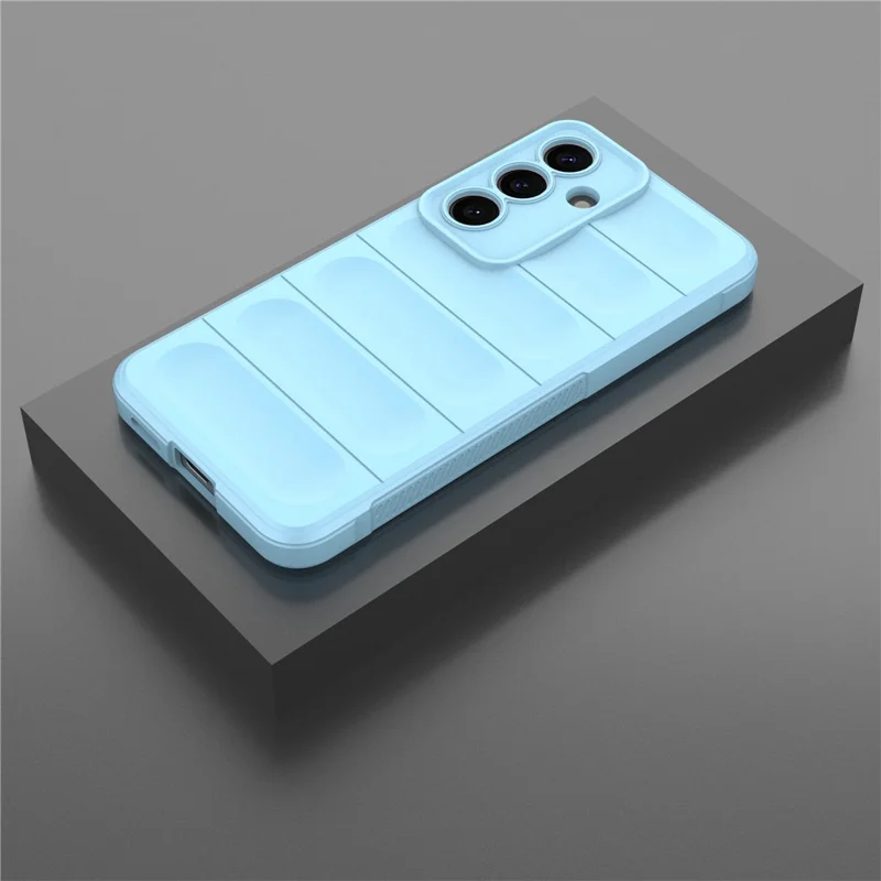 Para Samsung Galaxy S25+ Case Anti-Drop Soft TPU Rugged Phone Back Cover - Baby Blue