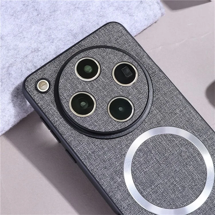 Custodia per Oppo Find X8 Pro 5G a prova di caduta TPU + Cloth Back Phone Cover compatibile con MagSafe - Arancione