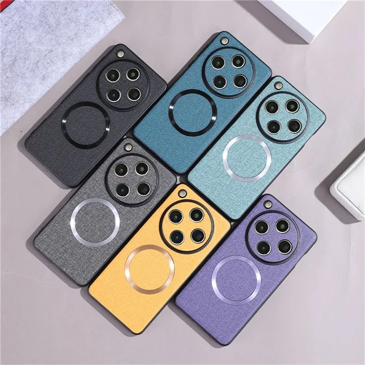 Custodia per Oppo Find X8 Pro 5G a prova di caduta TPU + Cloth Back Phone Cover compatibile con MagSafe - Arancione