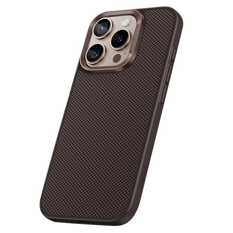 BENKS Pour Étui iPhone 16 Pro Compatible avec MagSafe Texture en Fibre de Carbone Fibre d'Aramide Housse de Téléphone