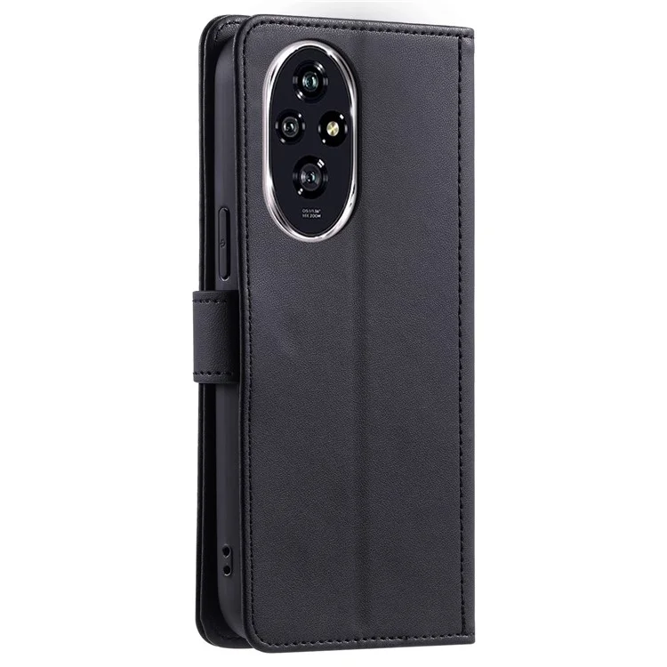 Чехол для телефона For Honor 200 5G Wallet Case Rhombus Grid PU Leather - Black