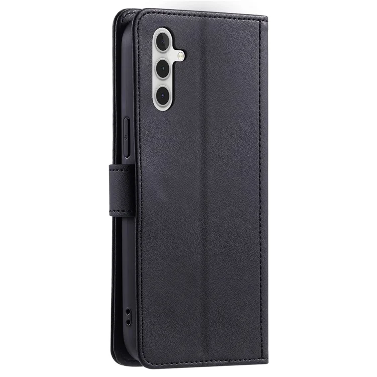 Für Samsung Galaxy A16 4G / 5G Wallet Case Rhombus Grid PU Leder Handyhülle - Schwarz
