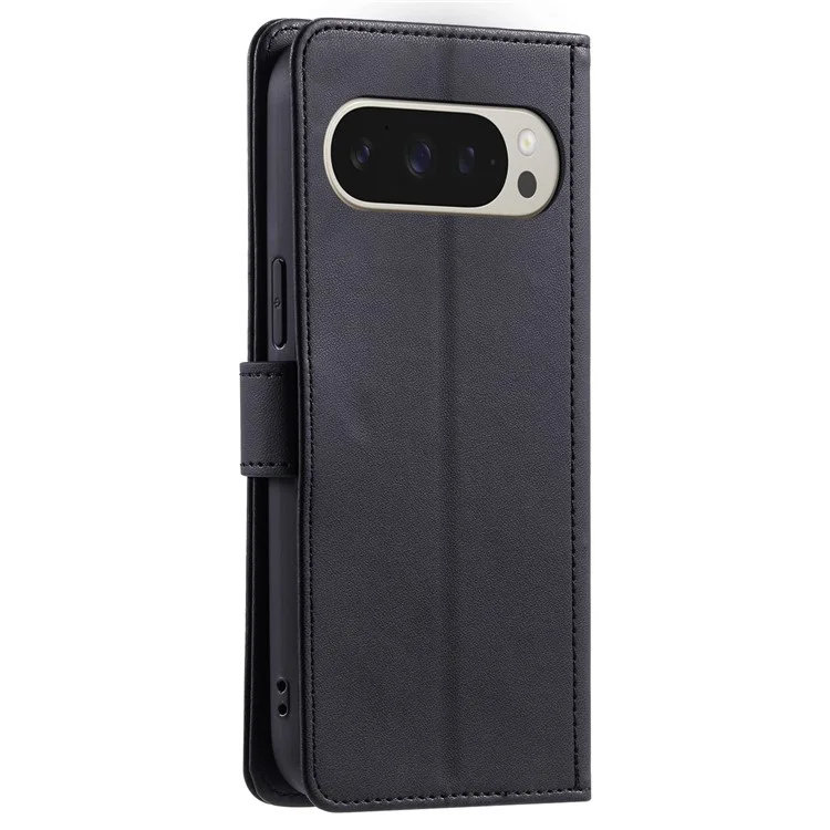 Für Google Pixel 9 Pro XL Wallet Case Rhombus Grid PU Leder Handyhülle - Schwarz