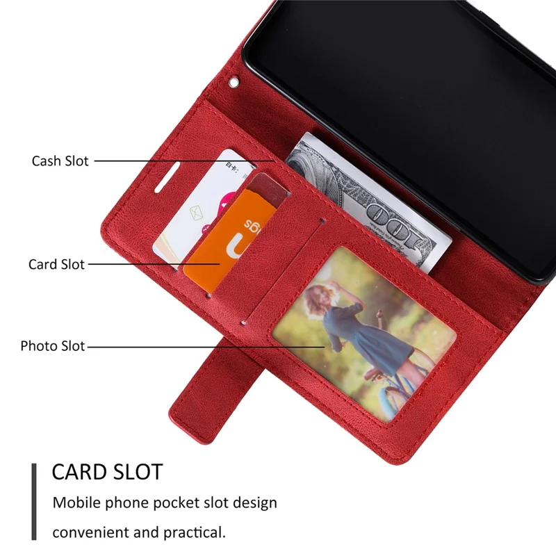 For Honor 200 5G Case Imprinted Lines PU Leather Splicing Wallet Phone Cover - Red