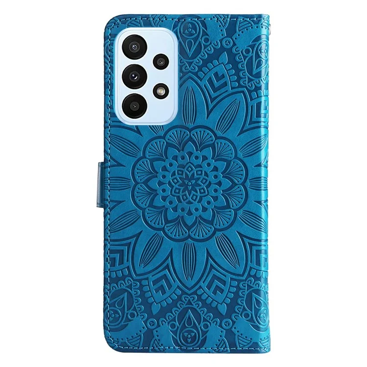 Per Samsung Galaxy F23 5G / M23 5G / M13 4G / A23 5G / Custodia Per Telefono in Pelle 4G PU Surafimento Stand Magnetico Coperchio Magnetico Magnetic - Blu