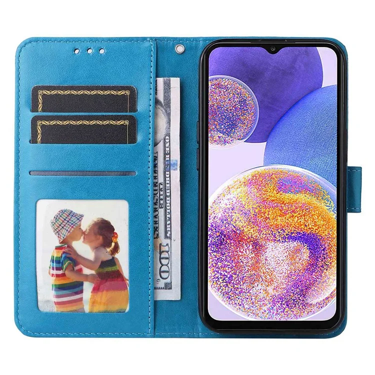 Per Samsung Galaxy F23 5G / M23 5G / M13 4G / A23 5G / Custodia Per Telefono in Pelle 4G PU Surafimento Stand Magnetico Coperchio Magnetico Magnetic - Blu