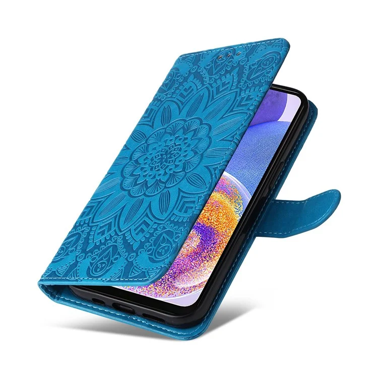 Per Samsung Galaxy F23 5G / M23 5G / M13 4G / A23 5G / Custodia Per Telefono in Pelle 4G PU Surafimento Stand Magnetico Coperchio Magnetico Magnetic - Blu