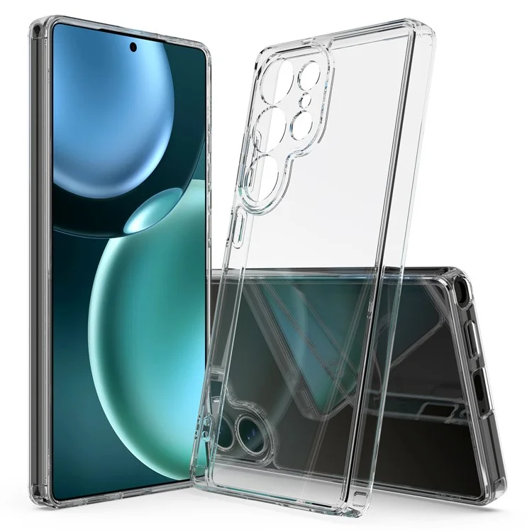 Для Samsung Galaxy S25 Ultra Clear Phone Case TPU+Acrylic Shockproof Phone Back Cover