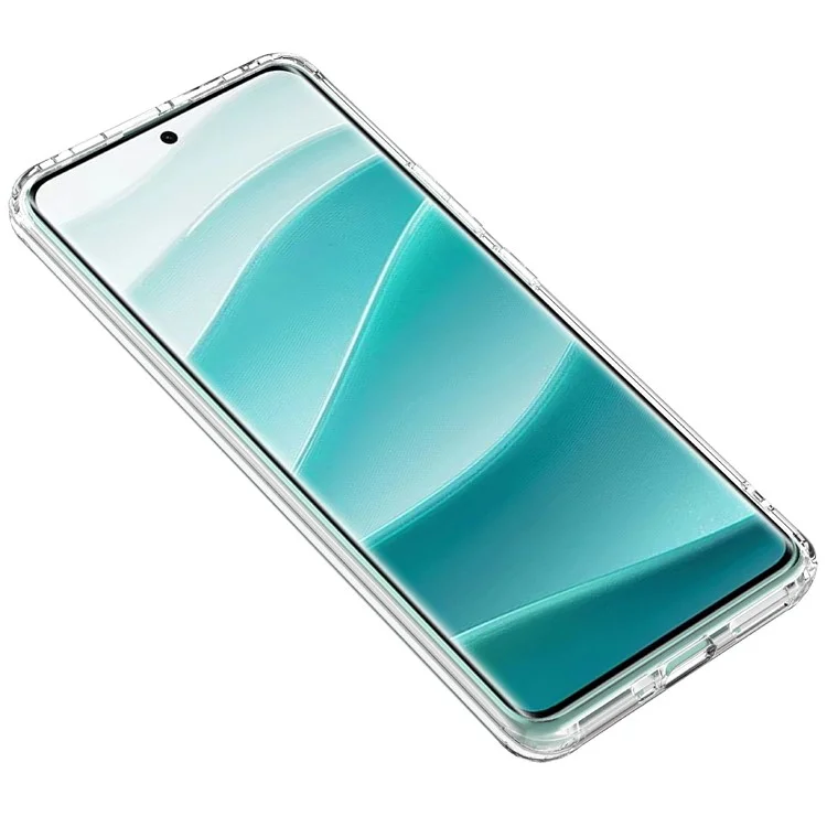 For Xiaomi Redmi Note 14 Pro 5G / Poco X7 5G Case PC+TPU Phone Cover Airbag Protection - Transparent