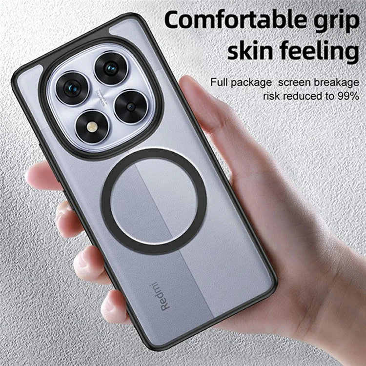 Wholesale purchase for Xiaomi Redmi Note 14 Pro 5G case, compatible with MagSafe, with scratch-resistant PC+TPU coating - transparent