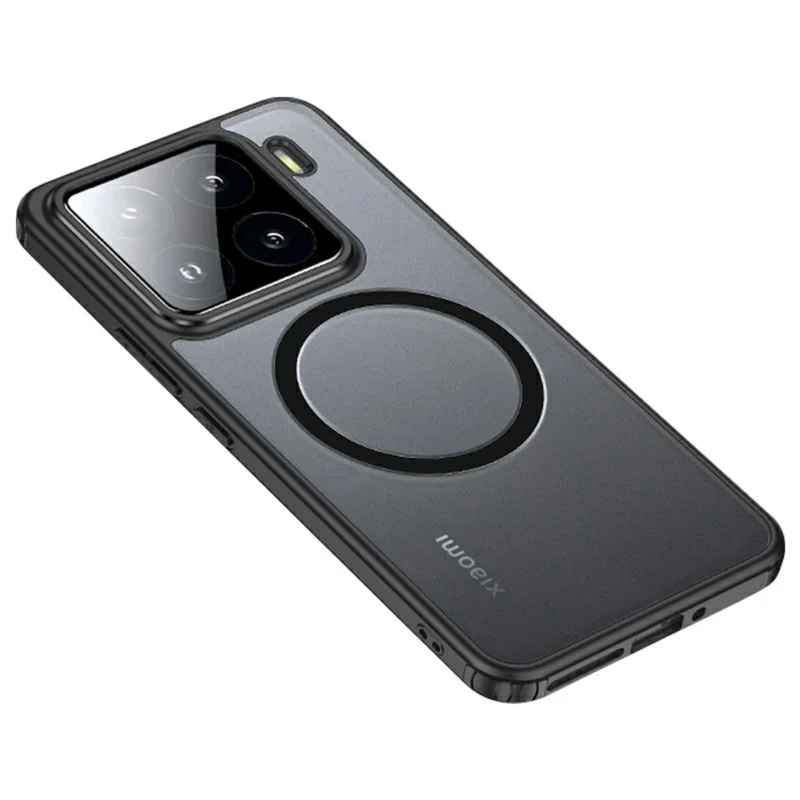Wholesale purchase of a Xiaomi 15 Pro case compatible with MagSafe, with a scratch-resistant PC+TPU body - black