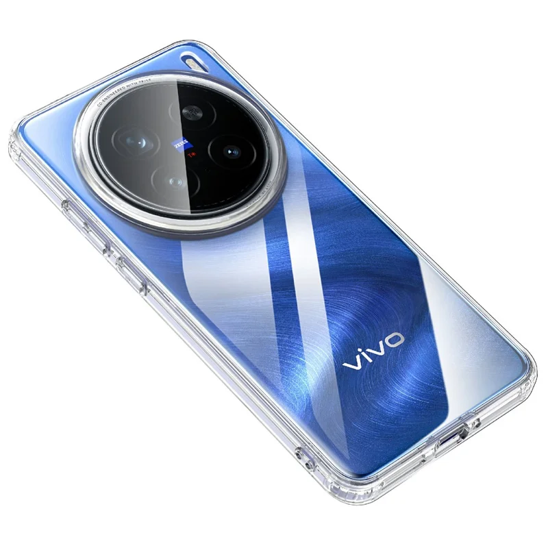 Чехол для vivo X200 Pro 5G PC+TPU, защита от ударов - прозрачный