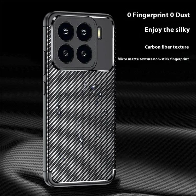 Per Xiaomi 15 Case Carbon Fiber Texture TPU Phone Cover Heat Dissipation