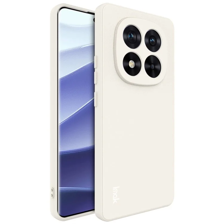 IMAK UC-4 Series for Xiaomi Redmi Note 14 Pro 5G / Poco X7 5G TPU Case Soft Phone Cover Straight Edge - White
