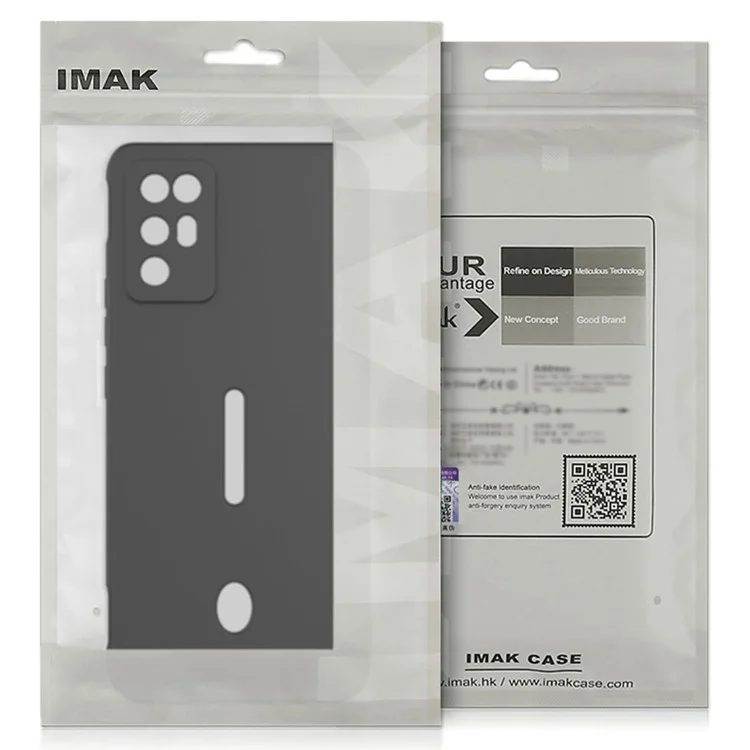 IMAK UC-4 Series for Xiaomi Redmi Note 14 Pro 5G / Poco X7 5G TPU Case Soft Phone Cover Straight Edge - White