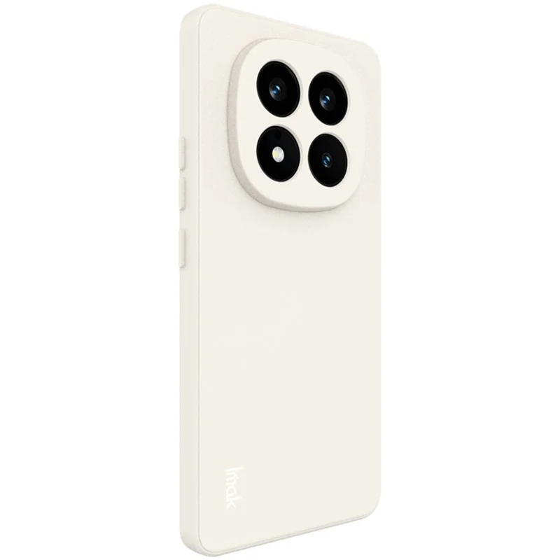 IMAK UC-4 Series for Xiaomi Redmi Note 14 Pro+ 5G TPU Case Soft Phone Cover Straight Edge - White