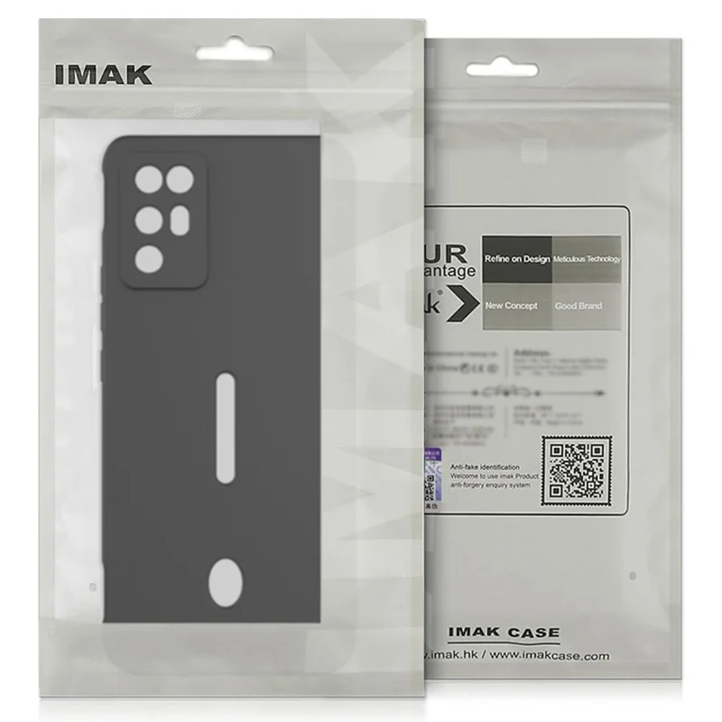 IMAK UC-4 Series for Xiaomi Redmi Note 14 Pro+ 5G TPU Case Soft Phone Cover Straight Edge - White