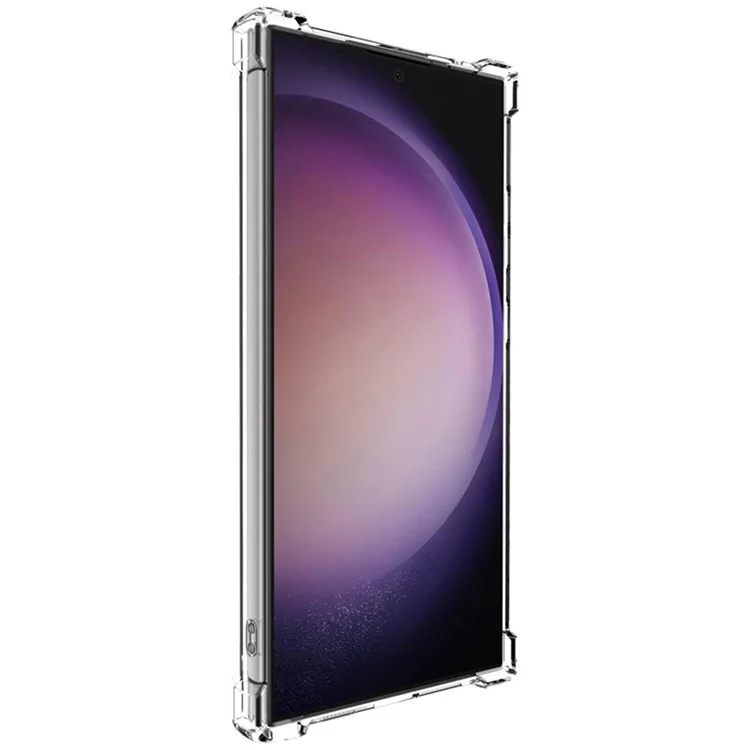 IMAK UX-4 Series per Samsung Galaxy S24 Ultra Case Straight Frame Four Corner Shockproof Clear TPU Cover