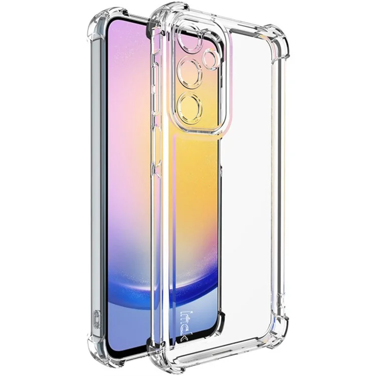 IMAK UX-4 Series per Samsung Galaxy A16 4G / 5G Case Straight Frame Four Corner Shockproof Clear TPU Cover