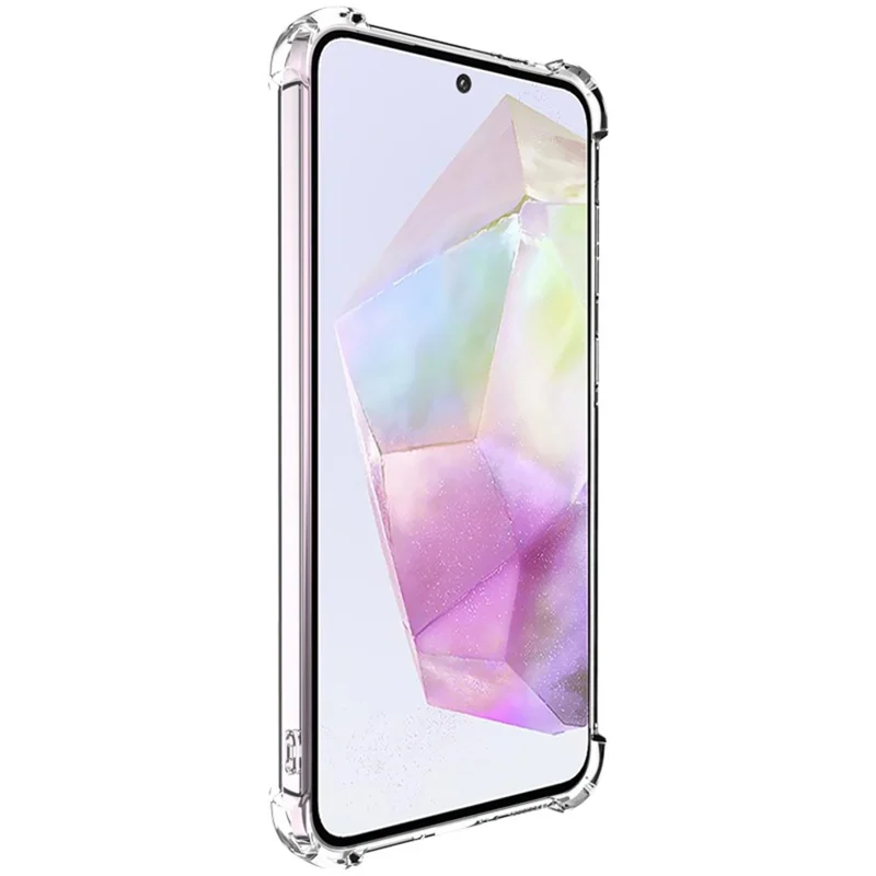 IMAK UX-4-serie til Samsung Galaxy A36 5G hylster lige kant fire hjørner stødfast klart TPU hylster