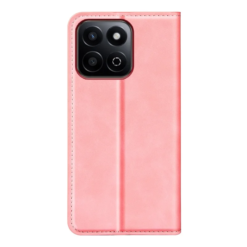 Для Honor 200 Smart 5G / X7c 4G Case Skin-Touch Leather Wallet Phone Cover - Розовый