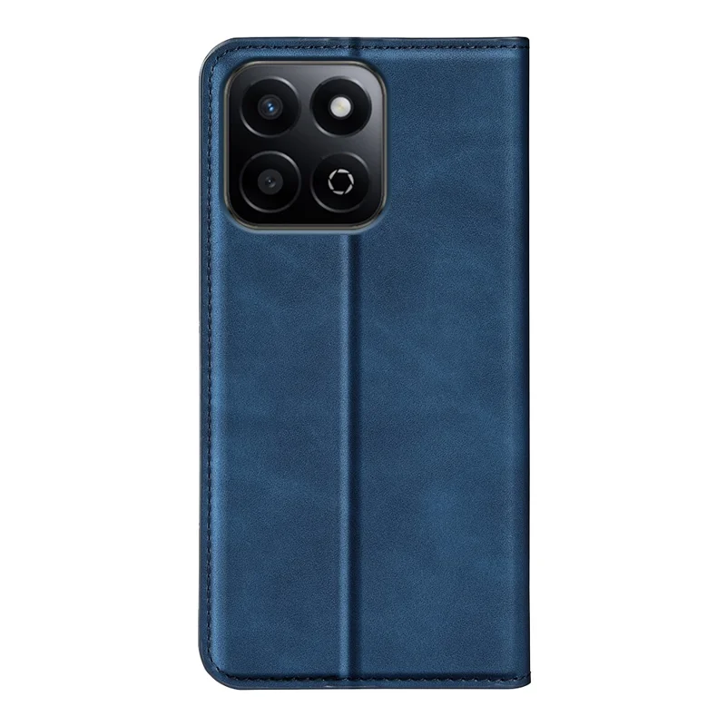 For Honor 200 Smart 5G / X7c 4G Case Skin-Touch Leather Wallet Phone Cover - Blue