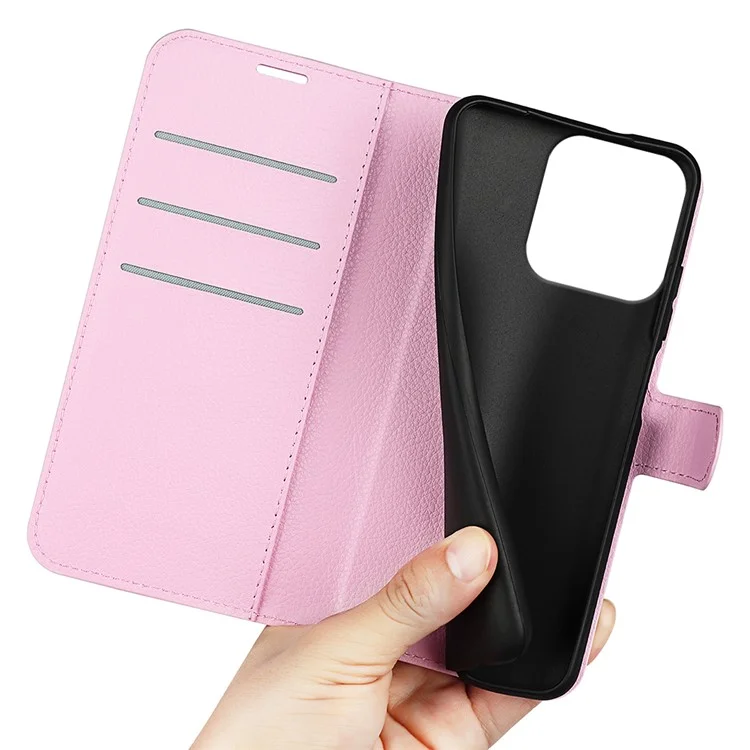For Honor 200 Smart 5G / X7c 4G Case Litchi Texture Shockproof Leather Wallet Phone Cover - Pink