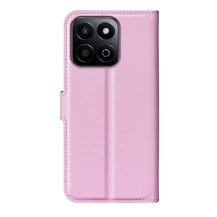 For Honor 200 Smart 5G / X7c 4G Case Litchi Texture Shockproof Leather Wallet Phone Cover - Pink
