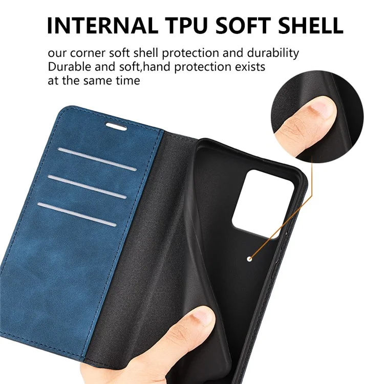 Funda de cuero con toque táctil Skyline para HMD - Azul