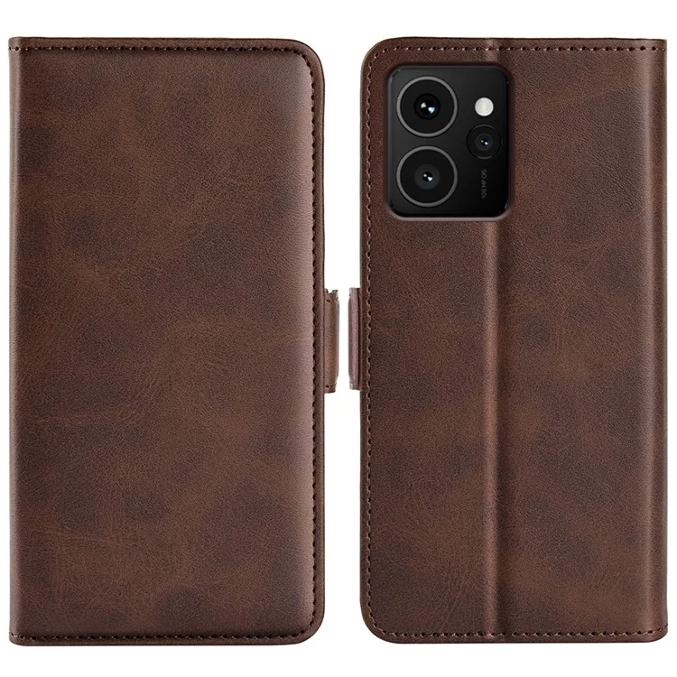 For HMD Skyline Stand Case Calf Texture Leather Wallet Phone Cover - Brown