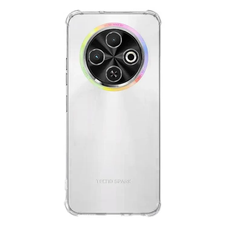 KALEBOL KLB-TPU001 Für TECNO Spark 30C 4G Hülle 1,5 mm TPU Transparenter stoßfester Handyhülle